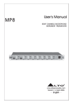 Alto MP8 User`s manual