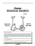 Clarke OBS-18DC Operator`s manual