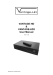 Calibre UK VANTAGE-HD User manual