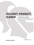 SILENT KNIGHT 5104B Installation manual