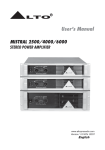 Mistral 6000 User`s manual