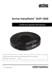 Arrive VoicePoint AVP-1000 User manual