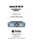 Axel Falcon 50 FM User manual