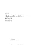 Apple Macintosh PowerBook 190cs/66 Specifications