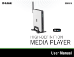 D-Link DSM-510 - MediaLounge High-Definition Media Player User manual