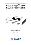 Sagem F@st 244x Installation guide