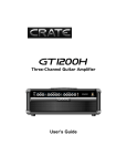 Crate GT1200H User`s guide