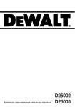 DeWalt D25003 Technical data