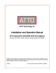 ATTO Technology ExpressPCI FC 3321, FC 3322, F Instruction manual