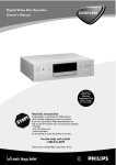 Philips DVDR100099 Owner`s manual