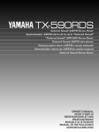 Yamaha TX-590RDS Owner`s manual