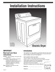 Whirlpool 3XLEQ8000 Specifications