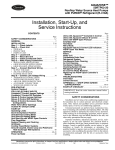 Carrier AQUAZONE 50RTP03-20 Instruction manual