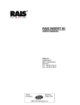 RAIS INSERT 60 User`s manual