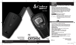 Cobra CXT345C Owner`s manual