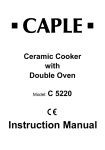 Caple C 5220 Instruction manual