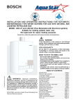 AquaStar 125B NGS Operating instructions