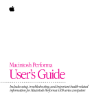 Apple Macintosh Performa 6100 series User`s guide