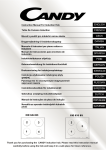 Candy CIE 644 B3 Instruction manual