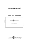 Audio Authority 1365 User manual