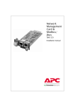 APC 66123 Installation manual