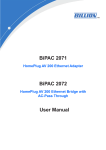 Billion BiPAC 2071 User manual