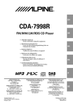 Alpine CDA-7998 Owner`s manual