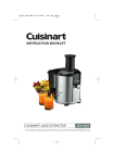 Cuisinart JEX-450A Troubleshooting guide