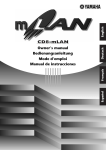Yamaha CD8-mLAN Owner`s manual