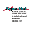 Vehicle Systems AHE-130-04X Installation manual