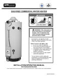 American Water Heater GAS-FIRED COMMERCIAL WATER HEATER Troubleshooting guide