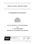 Bard WGEIFM-5C Installation manual