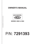 American Energy Systems 3502 Insert Owner`s manual