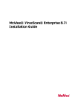 McAfee VIRUSSCAN 8.7I Installation guide