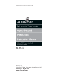 Alarm SAF RMBE Series Instruction manual