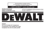 DeWalt D55168 Instruction manual