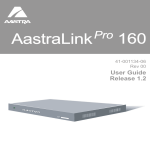 Aastra REV 06 User guide