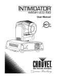 Chauvet Intimidator Wash LED 150 User manual