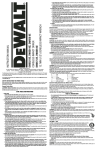 DeWalt DW059-XE Instruction manual