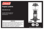 Coleman 5155B Instruction manual