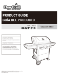 Char-Broil Classic C-46G3 463211514 Product guide