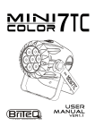 Briteq MIINI COLOR 7 TC - V1.1 Specifications