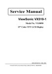 ViewSonic VX510-1 Service manual