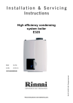Rinnai E32S Specifications