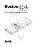 Boston GT-20 Specifications