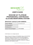 Dexcom G4 Professional User`s guide