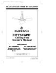 Emerson CITYSCAPE CF200NI00 Owner`s manual