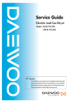 Daewoo DWR-WE3011WW User manual