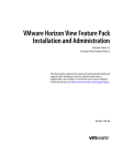 VMware Horizon View Feature Pack Installation and Administration