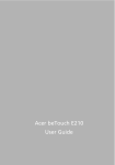 Acer E210 User guide